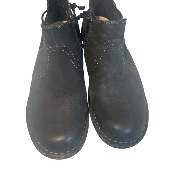 Shoes - Planet Black Leather Ankle Boots Size 6.5